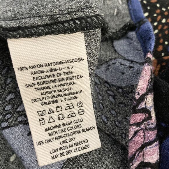 Free People Lovely Day Printed Tunic Dress Size S Black Sleeveless Boho Style - Picture 10 of 11